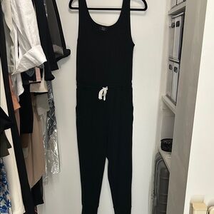 Vici Black Jumpsuit with White Tie